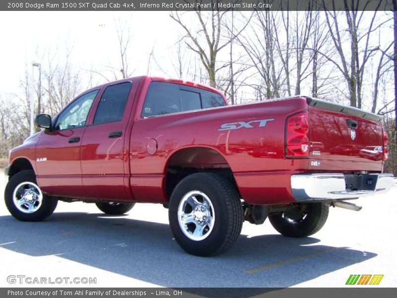 Inferno Red Crystal Pearl / Medium Slate Gray 2008 Dodge Ram 1500 SXT Quad Cab 4x4