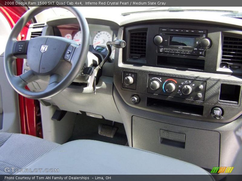 Inferno Red Crystal Pearl / Medium Slate Gray 2008 Dodge Ram 1500 SXT Quad Cab 4x4