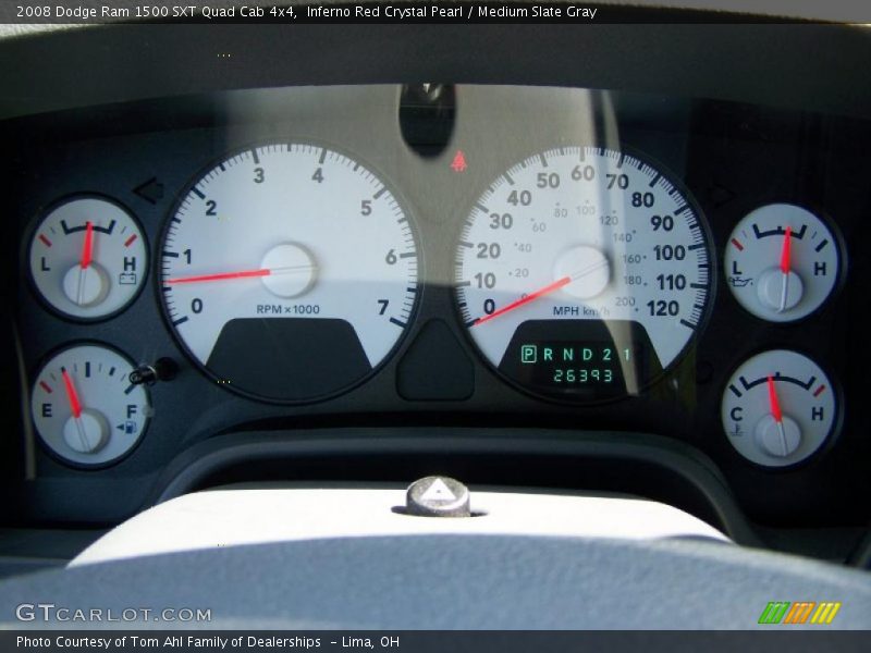 Inferno Red Crystal Pearl / Medium Slate Gray 2008 Dodge Ram 1500 SXT Quad Cab 4x4