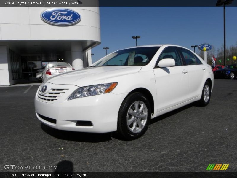 Super White / Ash 2009 Toyota Camry LE