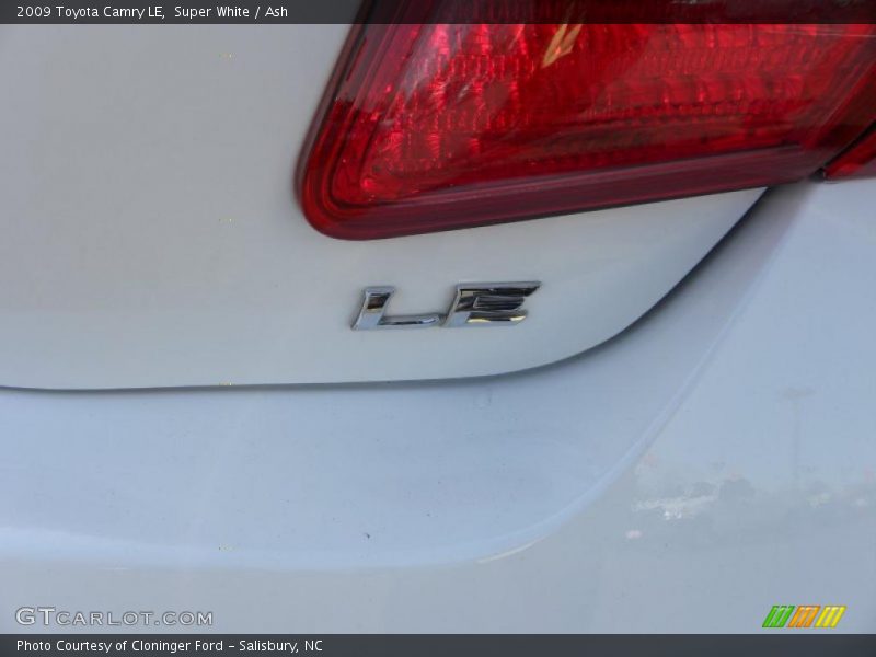 Super White / Ash 2009 Toyota Camry LE