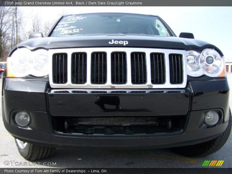 Black / Dark Slate Gray/Light Graystone 2008 Jeep Grand Cherokee Limited 4x4