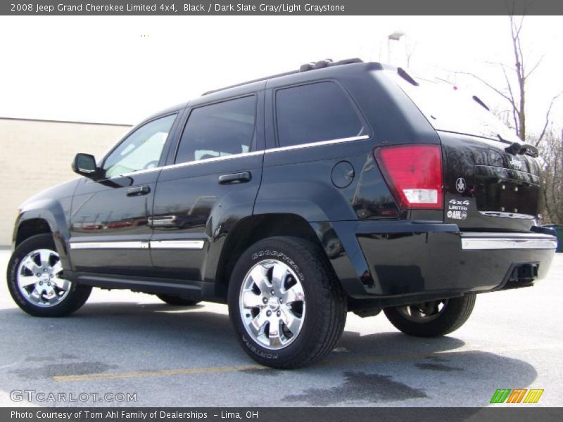 Black / Dark Slate Gray/Light Graystone 2008 Jeep Grand Cherokee Limited 4x4
