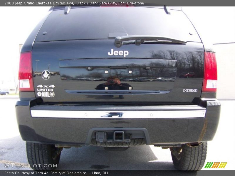Black / Dark Slate Gray/Light Graystone 2008 Jeep Grand Cherokee Limited 4x4
