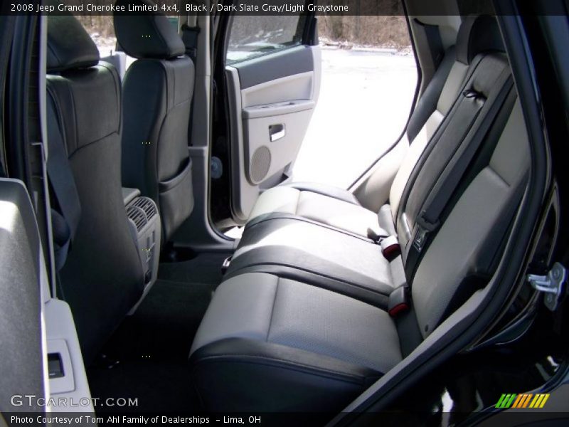 Black / Dark Slate Gray/Light Graystone 2008 Jeep Grand Cherokee Limited 4x4