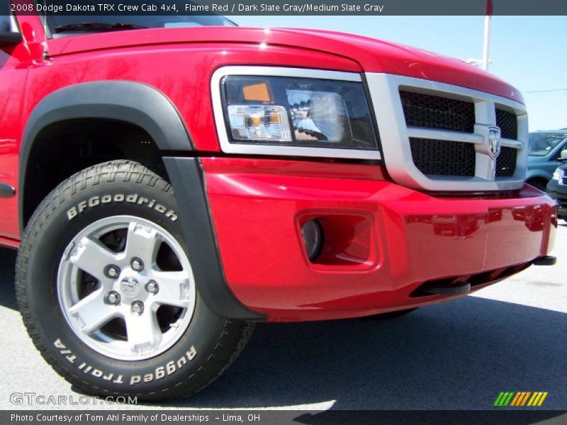 Flame Red / Dark Slate Gray/Medium Slate Gray 2008 Dodge Dakota TRX Crew Cab 4x4