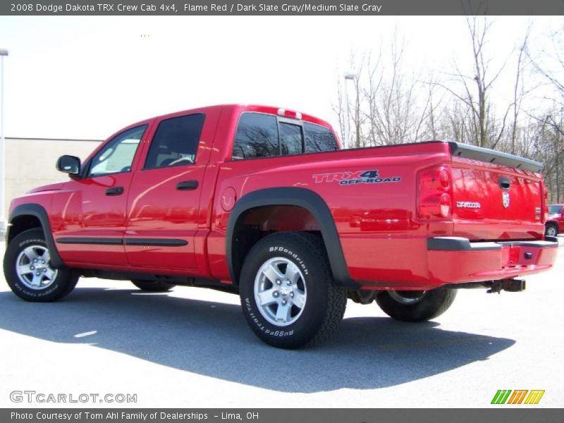Flame Red / Dark Slate Gray/Medium Slate Gray 2008 Dodge Dakota TRX Crew Cab 4x4