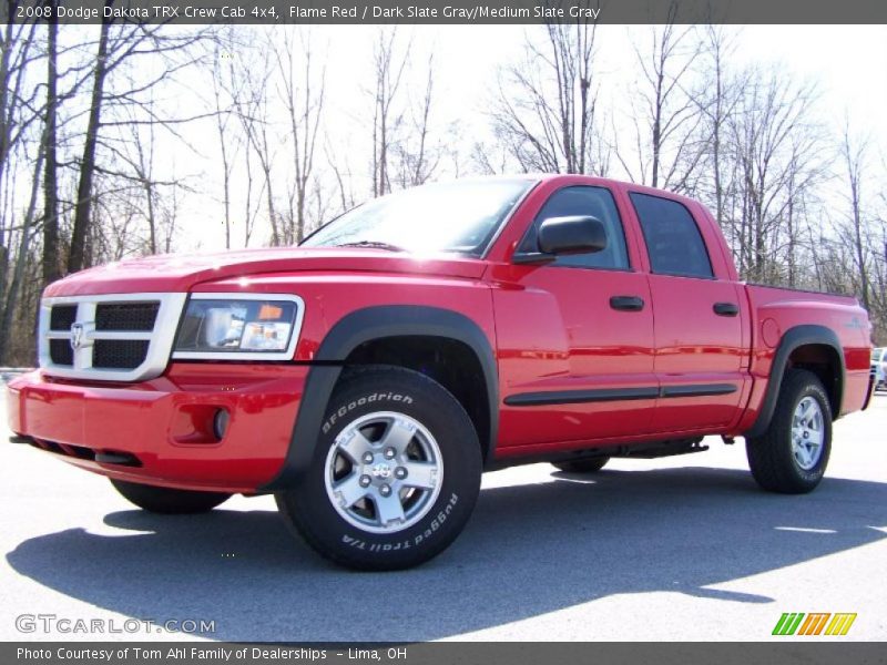 Flame Red / Dark Slate Gray/Medium Slate Gray 2008 Dodge Dakota TRX Crew Cab 4x4