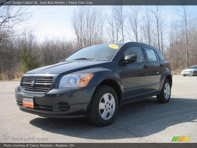 Steel Blue Metallic / Pastel Slate Gray 2007 Dodge Caliber SE