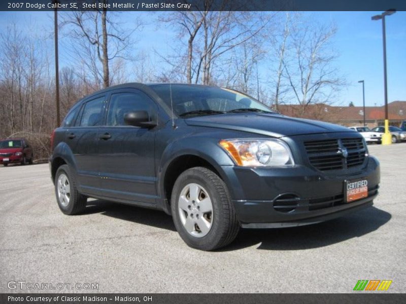 Steel Blue Metallic / Pastel Slate Gray 2007 Dodge Caliber SE