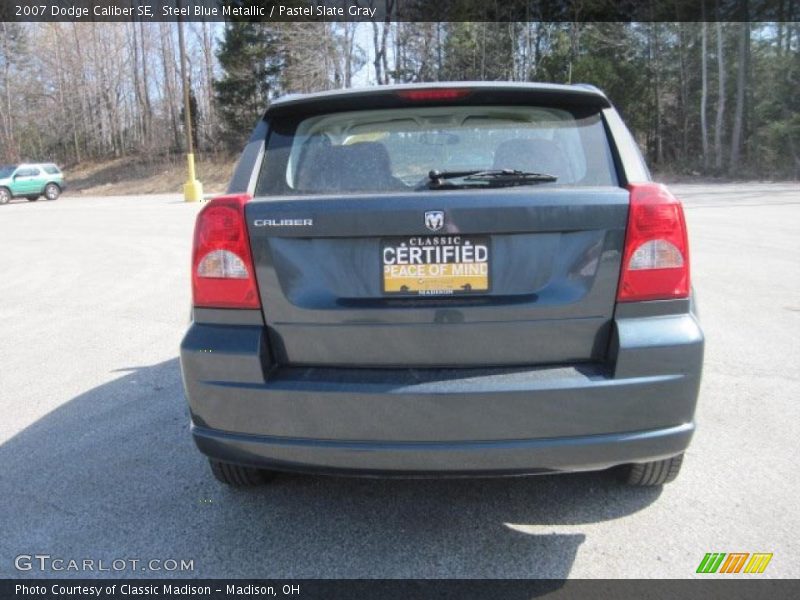 Steel Blue Metallic / Pastel Slate Gray 2007 Dodge Caliber SE