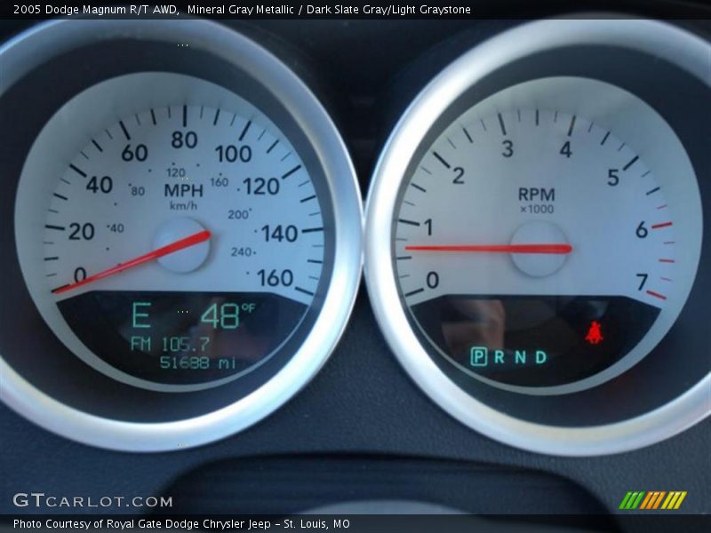 Mineral Gray Metallic / Dark Slate Gray/Light Graystone 2005 Dodge Magnum R/T AWD