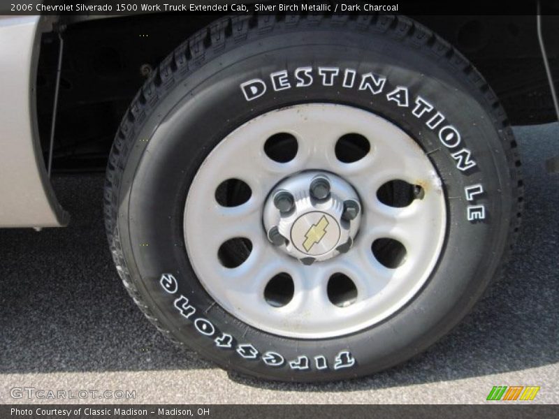 Silver Birch Metallic / Dark Charcoal 2006 Chevrolet Silverado 1500 Work Truck Extended Cab