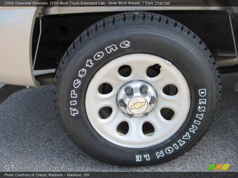 Silver Birch Metallic / Dark Charcoal 2006 Chevrolet Silverado 1500 Work Truck Extended Cab