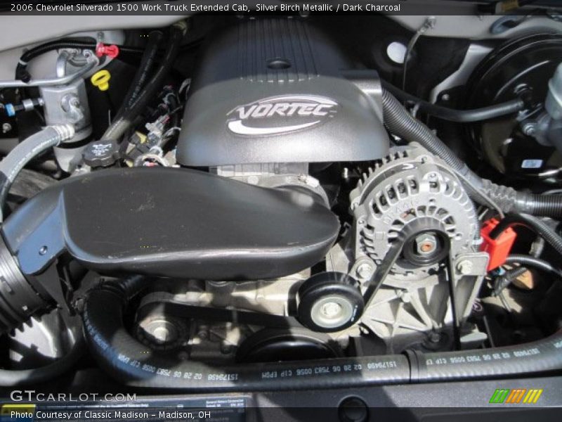 Silver Birch Metallic / Dark Charcoal 2006 Chevrolet Silverado 1500 Work Truck Extended Cab