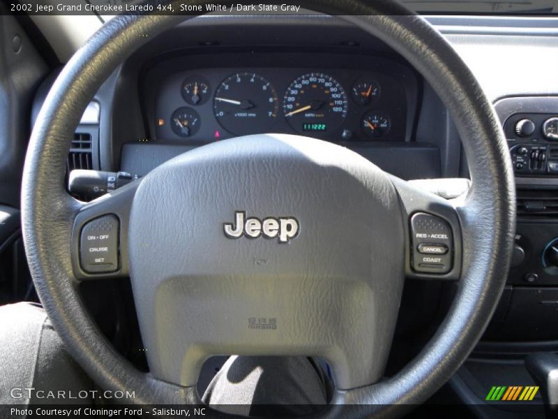 Stone White / Dark Slate Gray 2002 Jeep Grand Cherokee Laredo 4x4