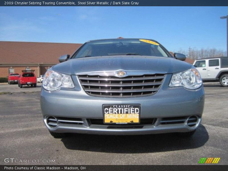 Steel Silver Metallic / Dark Slate Gray 2009 Chrysler Sebring Touring Convertible