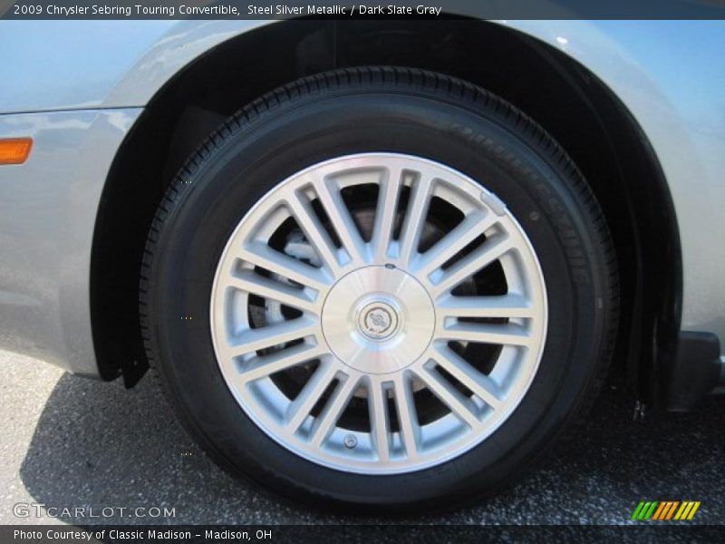 Steel Silver Metallic / Dark Slate Gray 2009 Chrysler Sebring Touring Convertible