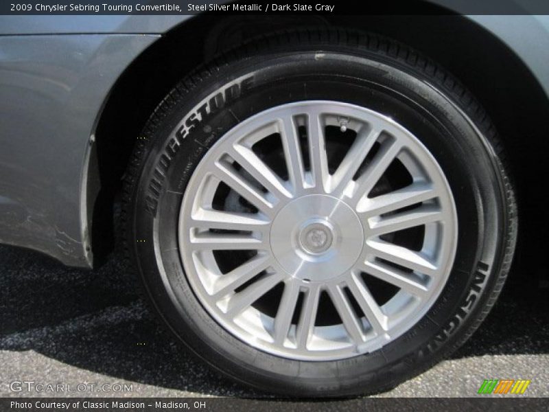 Steel Silver Metallic / Dark Slate Gray 2009 Chrysler Sebring Touring Convertible