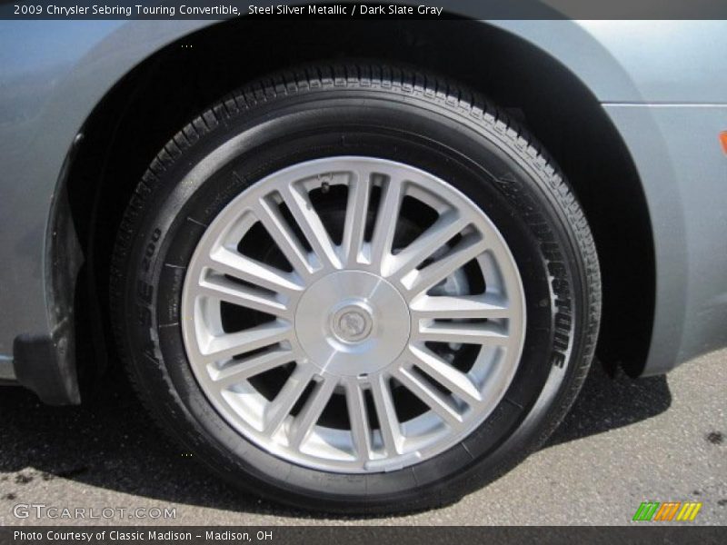 Steel Silver Metallic / Dark Slate Gray 2009 Chrysler Sebring Touring Convertible