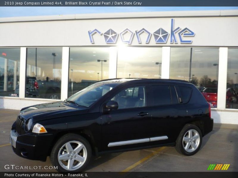 Brilliant Black Crystal Pearl / Dark Slate Gray 2010 Jeep Compass Limited 4x4