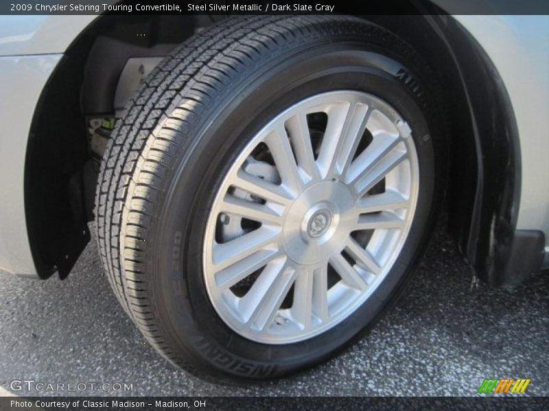 Steel Silver Metallic / Dark Slate Gray 2009 Chrysler Sebring Touring Convertible
