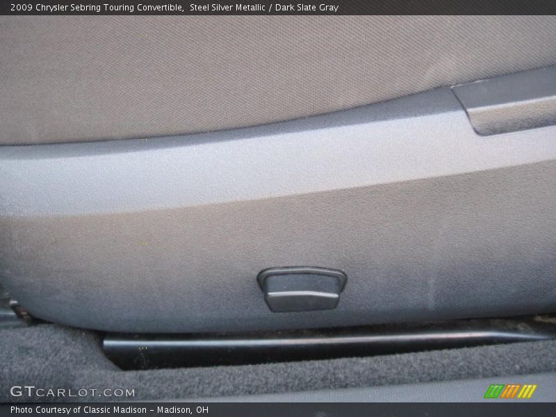 Steel Silver Metallic / Dark Slate Gray 2009 Chrysler Sebring Touring Convertible