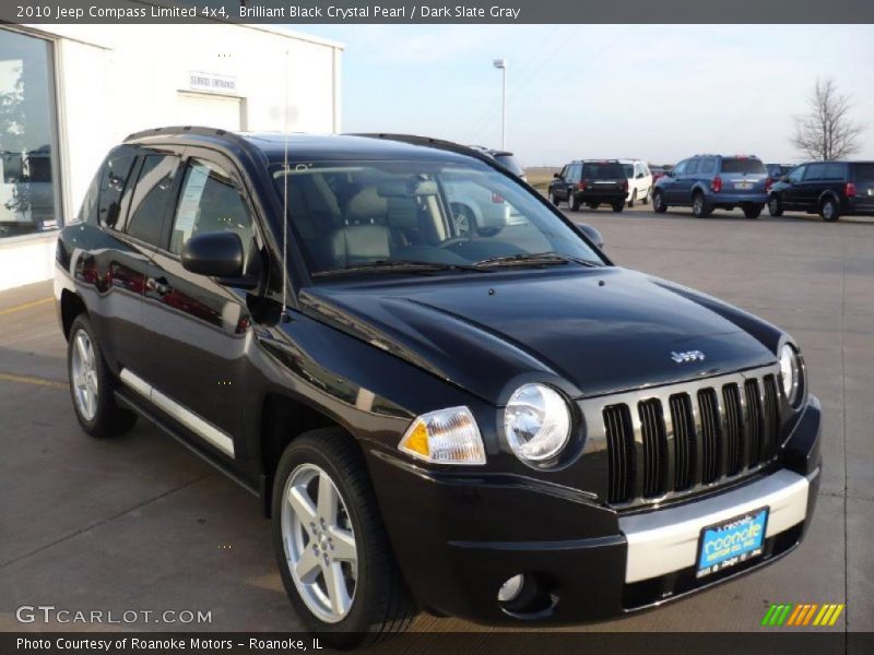 Brilliant Black Crystal Pearl / Dark Slate Gray 2010 Jeep Compass Limited 4x4