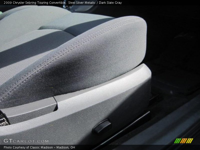Steel Silver Metallic / Dark Slate Gray 2009 Chrysler Sebring Touring Convertible
