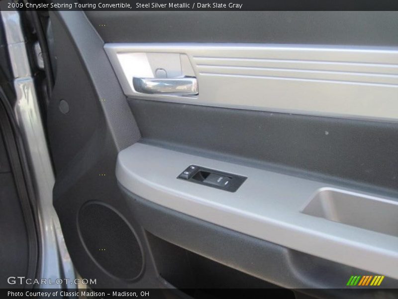Steel Silver Metallic / Dark Slate Gray 2009 Chrysler Sebring Touring Convertible