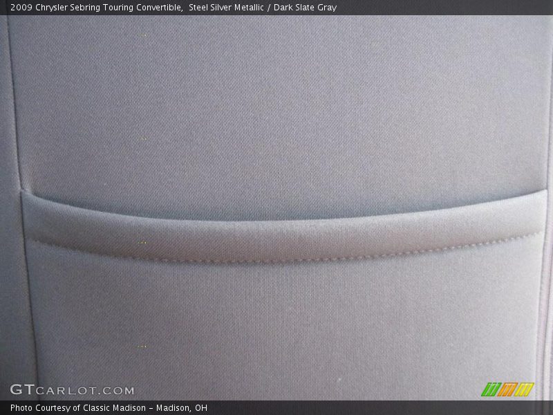 Steel Silver Metallic / Dark Slate Gray 2009 Chrysler Sebring Touring Convertible