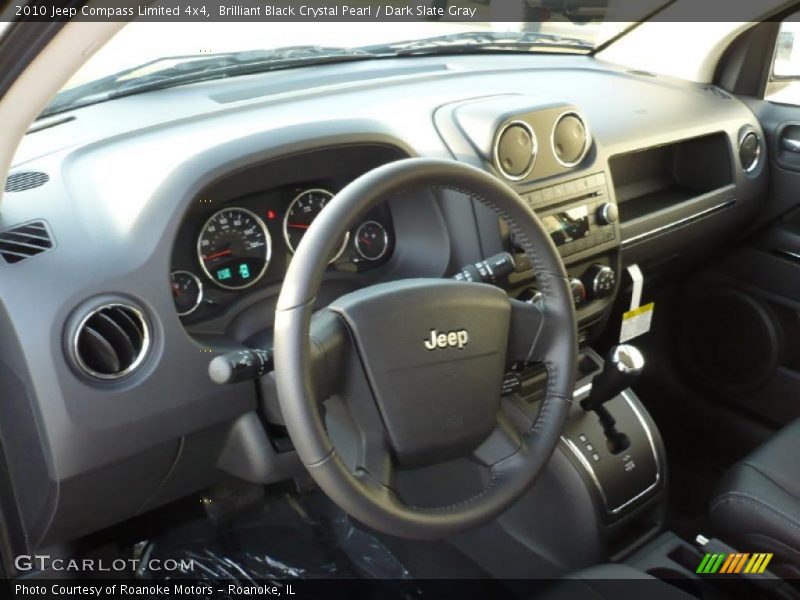 Brilliant Black Crystal Pearl / Dark Slate Gray 2010 Jeep Compass Limited 4x4