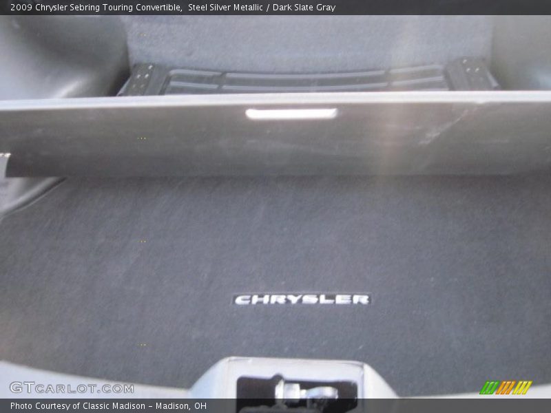 Steel Silver Metallic / Dark Slate Gray 2009 Chrysler Sebring Touring Convertible
