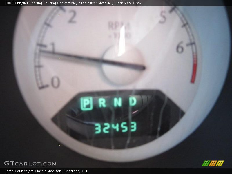 Steel Silver Metallic / Dark Slate Gray 2009 Chrysler Sebring Touring Convertible