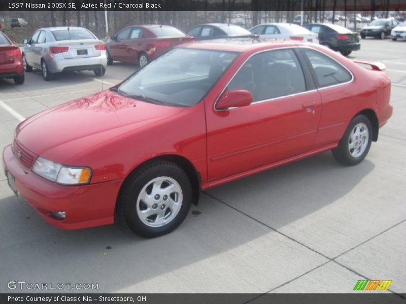 Aztec Red / Charcoal Black 1997 Nissan 200SX SE