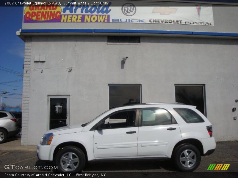 Summit White / Light Gray 2007 Chevrolet Equinox LS AWD