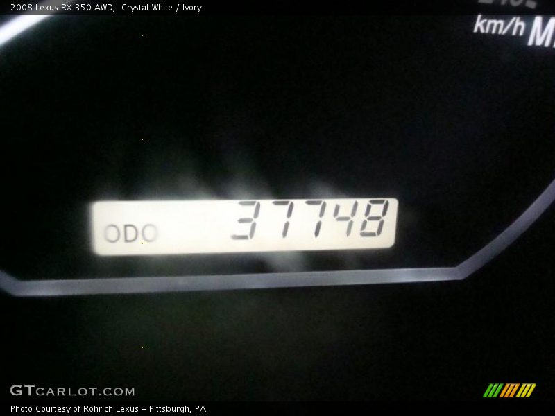 Crystal White / Ivory 2008 Lexus RX 350 AWD