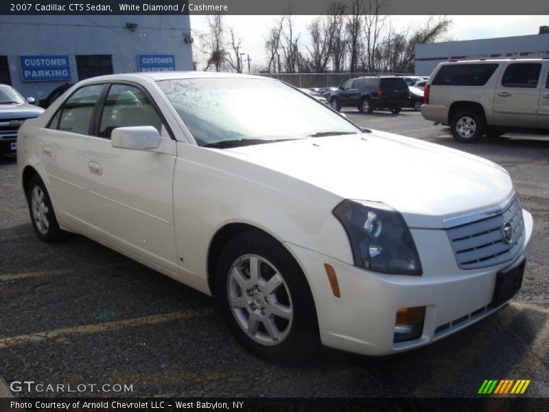 White Diamond / Cashmere 2007 Cadillac CTS Sedan