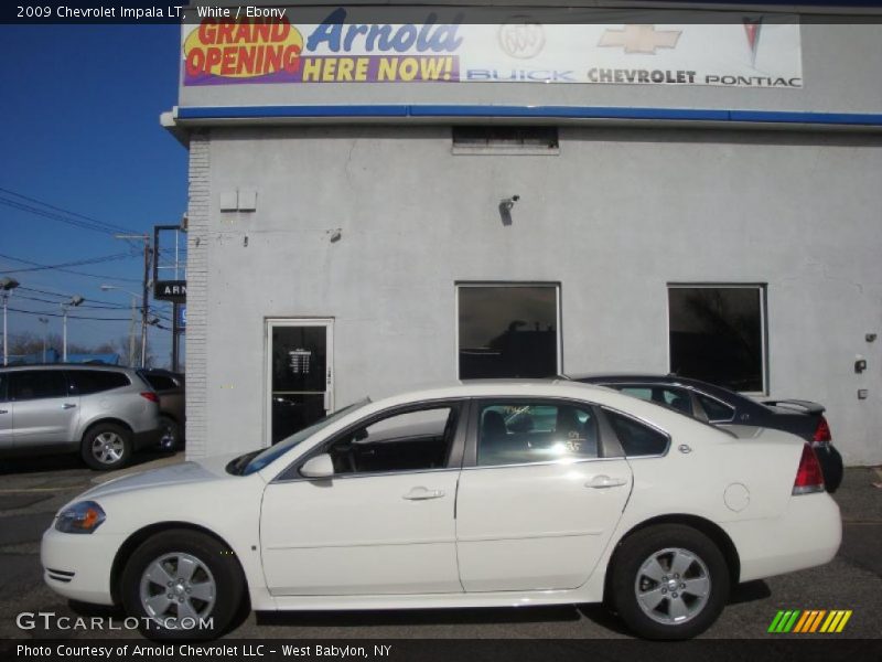 White / Ebony 2009 Chevrolet Impala LT