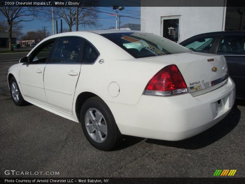 White / Ebony 2009 Chevrolet Impala LT