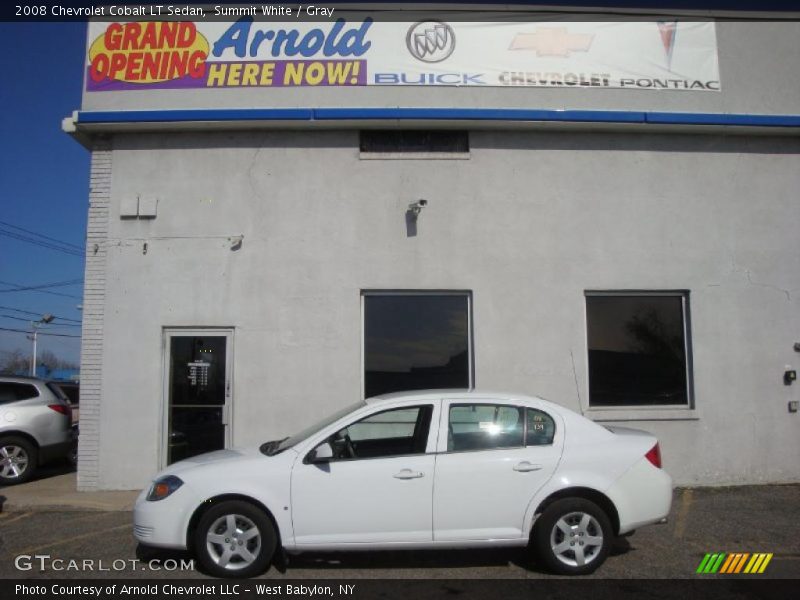 Summit White / Gray 2008 Chevrolet Cobalt LT Sedan
