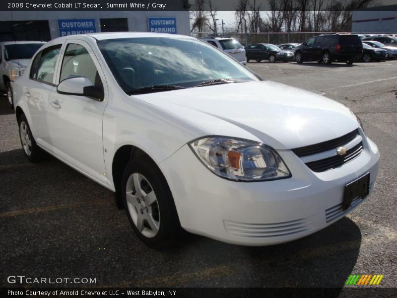 Summit White / Gray 2008 Chevrolet Cobalt LT Sedan