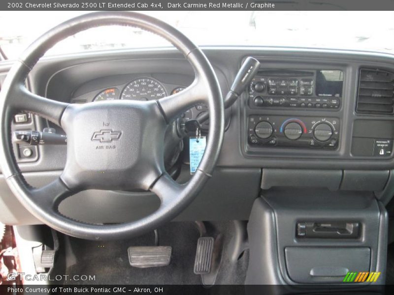 Dark Carmine Red Metallic / Graphite 2002 Chevrolet Silverado 2500 LT Extended Cab 4x4