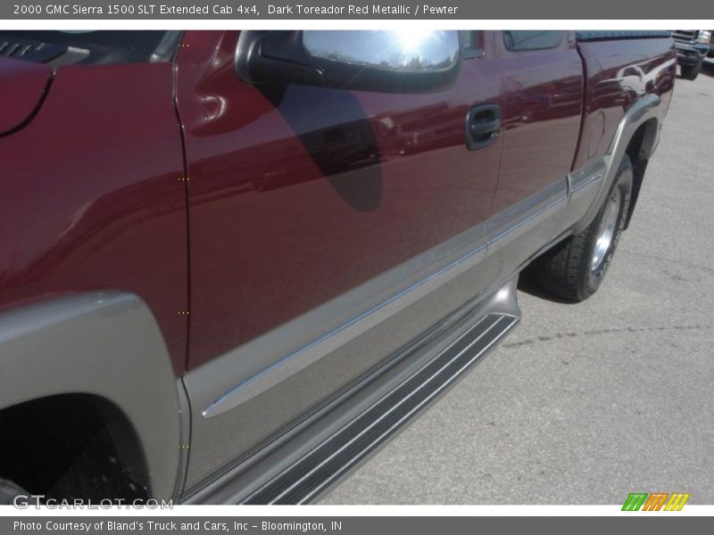Dark Toreador Red Metallic / Pewter 2000 GMC Sierra 1500 SLT Extended Cab 4x4