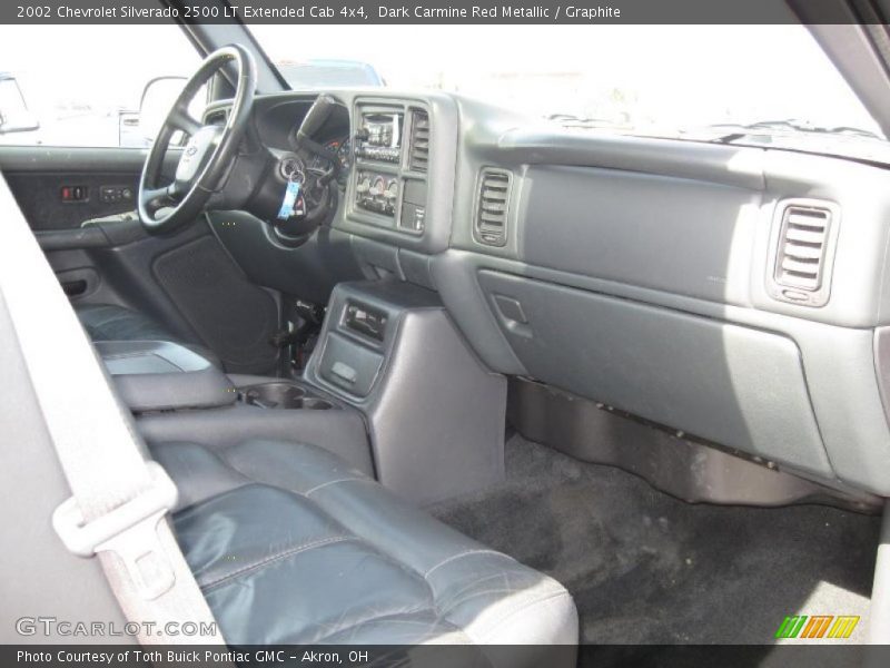 Dark Carmine Red Metallic / Graphite 2002 Chevrolet Silverado 2500 LT Extended Cab 4x4
