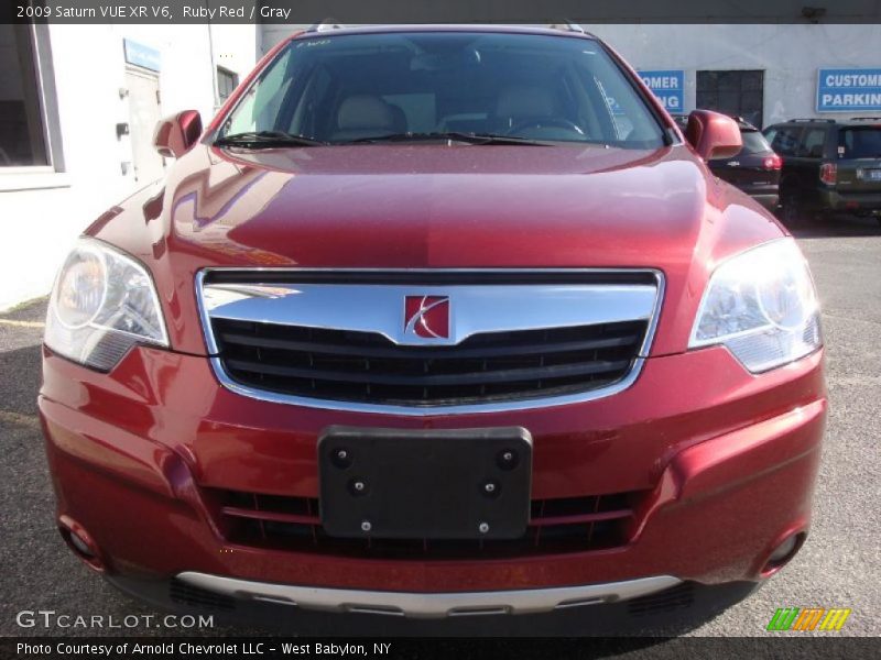 Ruby Red / Gray 2009 Saturn VUE XR V6