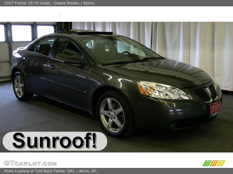 Granite Metallic / Ebony 2007 Pontiac G6 V6 Sedan