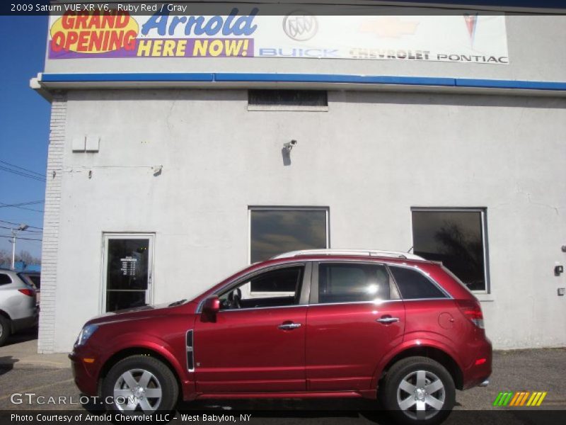 Ruby Red / Gray 2009 Saturn VUE XR V6