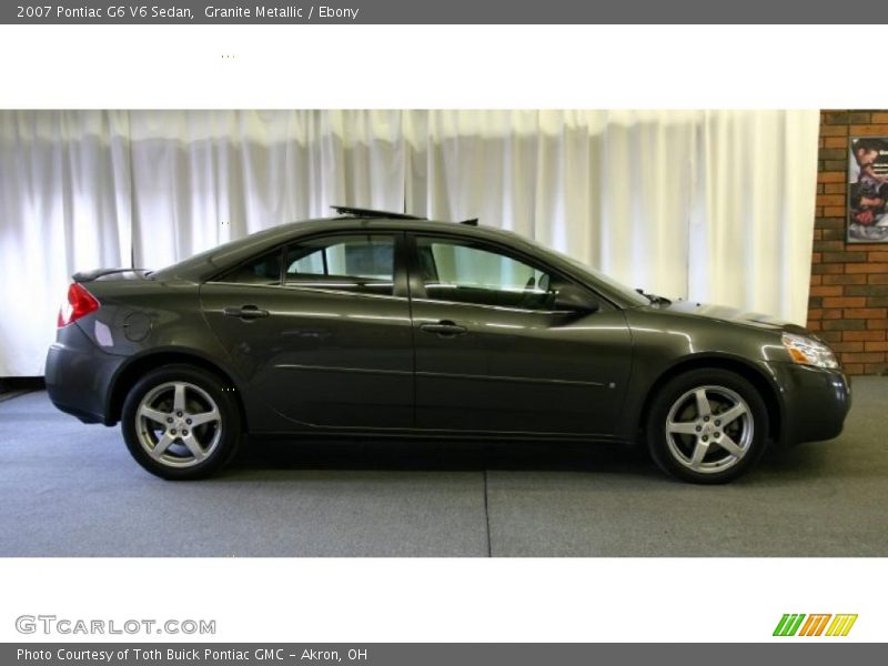 Granite Metallic / Ebony 2007 Pontiac G6 V6 Sedan