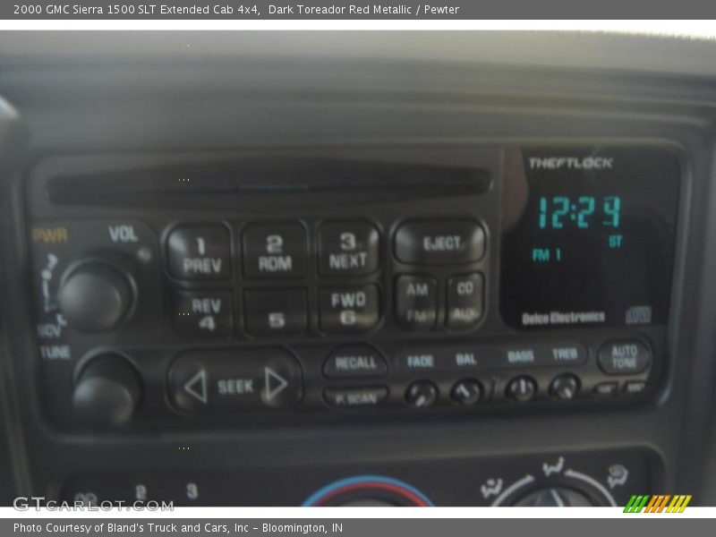 Dark Toreador Red Metallic / Pewter 2000 GMC Sierra 1500 SLT Extended Cab 4x4